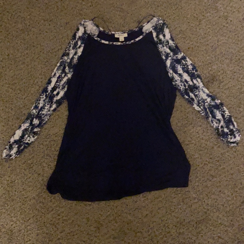 navy blue long sleeve